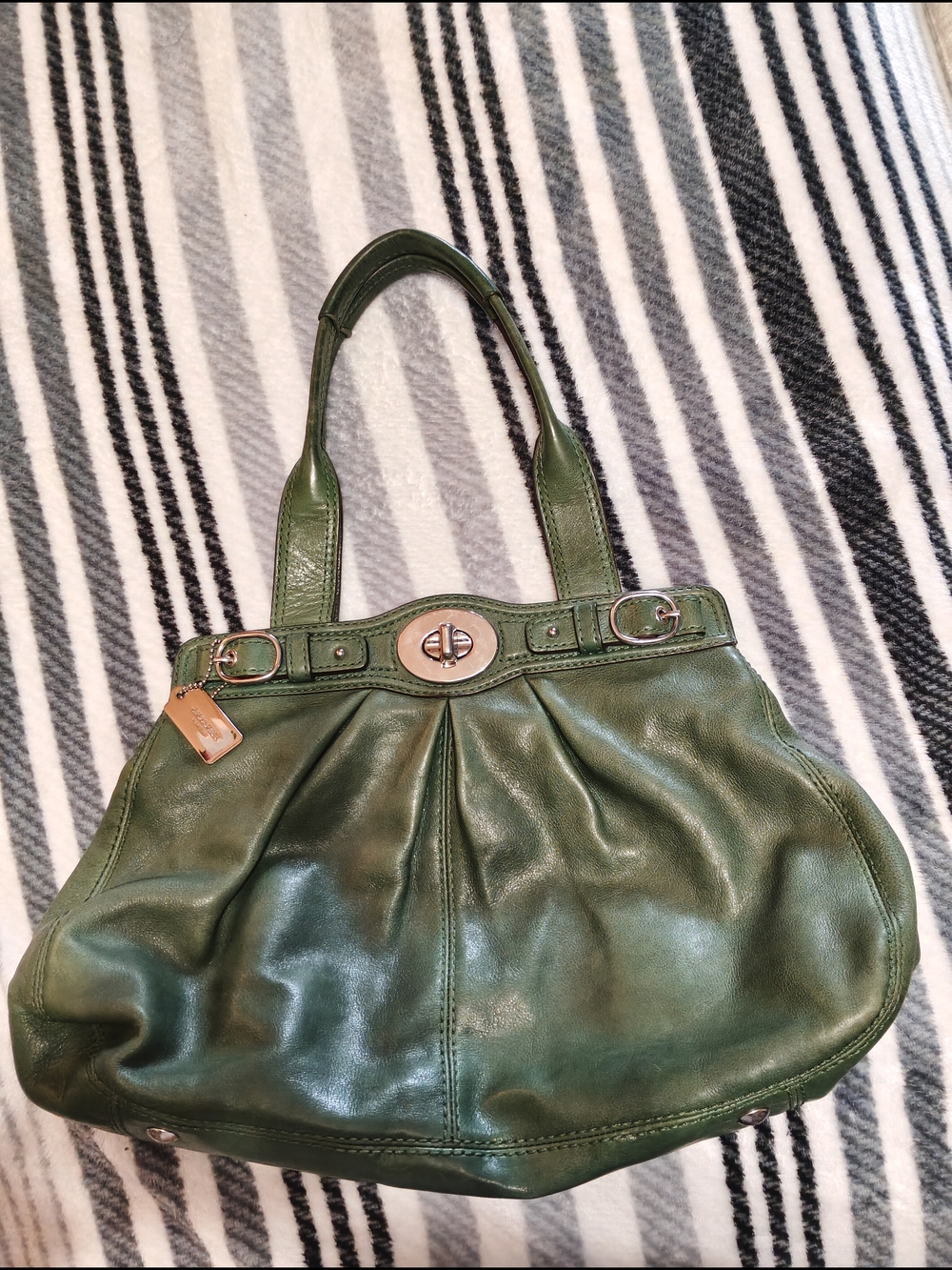 Coach Garnet Sage Green Shooulder Bag